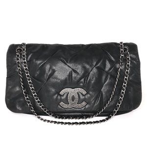 Rare CHANEL Sac Class Rabat UNI in Noir